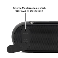 TechniSat DIGITRADIO BT 2 - přenosný prémiový Bluetooth reproduktor s digitálním rádiem DAB+ (FM, hodiny, časovač buzení, voděod